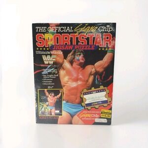 Wwf Ultimate  Warrior Signa Chip Jim Hellwig Jigsaw Puzzle Wrestling Sealed